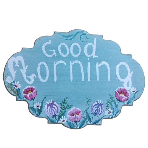 Ξύλινη Διακοσμητική Πινακίδα “Good Morning”